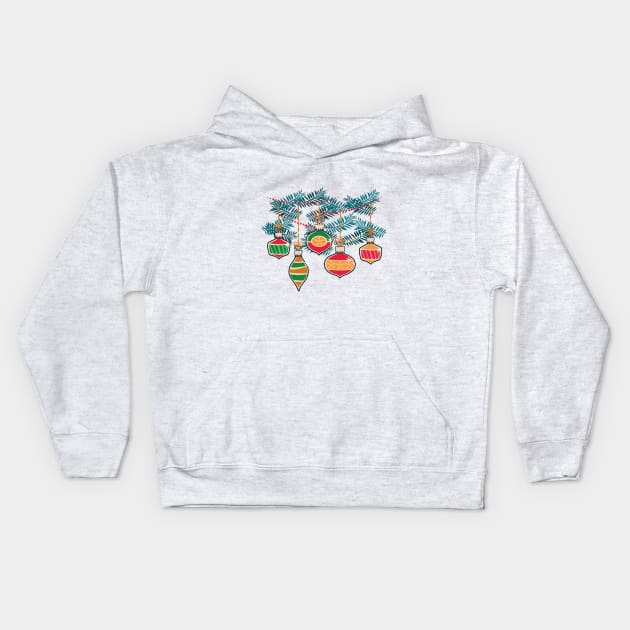 christmas ornaments Kids Hoodie by richhwalsh